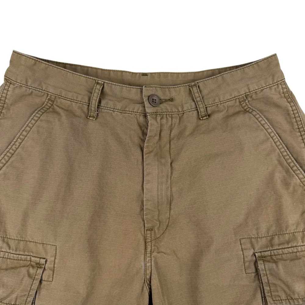 Levi's Cargo‎ Shorts Men's 30x9 Brown Cotton Ripstop 6 Pocket